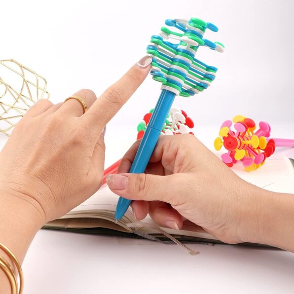 PICK ONE FIDGET Multicolor Relaxation Calming Ballpoint Pen NEW - Picture 3 of 5